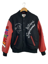 【中古】Supreme◆21AW WTAPS Varsity Jacket/スタジャン/M/ウール/BLK【メンズウェア】