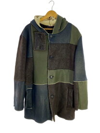 【中古】Gosha Rubchinskiy◆レザージャケット・ブルゾン/16AW/パッチワーク/ムートン/--/レザー/マルチカラー【メンズウェア】