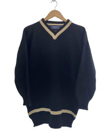 【中古】GUERNSEY WOOLLENS◆ニット・セーター(厚手)/42/ウール/NVY//【レディースウェア】