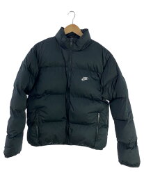 【中古】NIKE◆NIKE AS M NK CLUB PUFFER JKT/ダウンジャケット/M/ナイロン/BLK【メンズウェア】