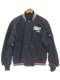 【中古】TOMMY JEANS◆ナイロンジャケット/--/ナイロン/NVY/無地/DM0DM04725-002【メンズウェア】