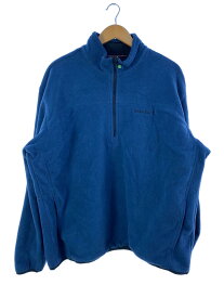 【中古】Timberland◆フリースジャケット/XL/ポリエステル/BLU/無地【メンズウェア】