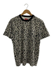 【中古】Supreme◆S/S all pattern pocket T-shirt/使用感有/Tシャツ/M/コットン/BLK/総柄【メンズウェア】