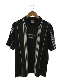 【中古】NIKE◆ポロシャツ/M/ポリエステル/BLK/ストライプ//【メンズウェア】