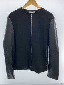 【中古】ZARA◆ブルゾン/M/スウェード/BLK/無地【メンズウェア】