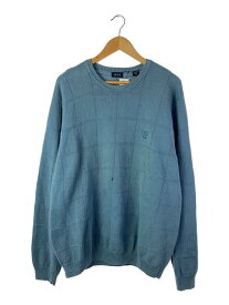 【中古】IZOD◆セーター(薄手)/XL/コットン/BLU【メンズウェア】