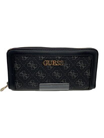 【中古】GUESS◆長財布/PVC/BLK/総柄/レディース/SG812446【服飾雑貨他】