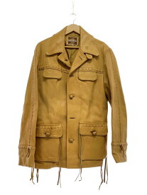 【中古】Pioneer Wear◆70s/丸タグ/レザージャケット・ブルゾン/40/レザー/キャメル/ベージュ/【メンズウェア】