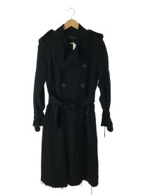 【中古】JUNYA WATANABE COMME des GARCONS◆トレンチコート/M/ウール/BLK//【メンズウェア】