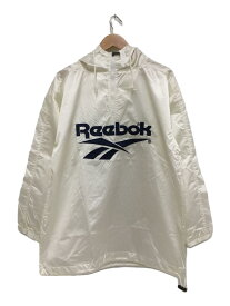 【中古】Reebok◆ナイロンジャケット/0/ナイロン/WHT/無地【メンズウェア】