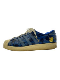 【中古】adidas◆SUPER STAR 80V - UNDFTDXBAP/スーパースター/27.5cm/BLU/レザー【シューズ】