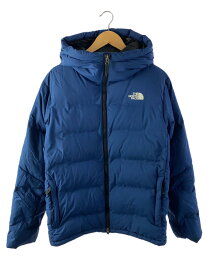 【中古】THE NORTH FACE◆BELAYER PARKA_ビレイヤーパーカ/M/ナイロン/BLU【メンズウェア】