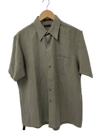 【中古】Van Heusen◆半袖シャツ/--/レーヨン/KHK/無地//【メンズウェア】