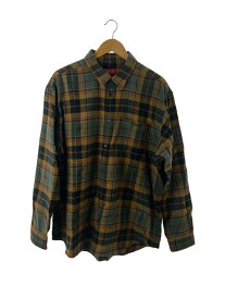 【中古】Supreme◆22SS/Brushed Plaid Flannel Shirt/L/コットン/マルチカラー/チェック【メンズウェア】