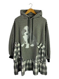 【中古】CANDY STRIPPER◆PUPPY HOODIE ワンピース/2/コットン/BLK/チェック/236613【レディースウェア】