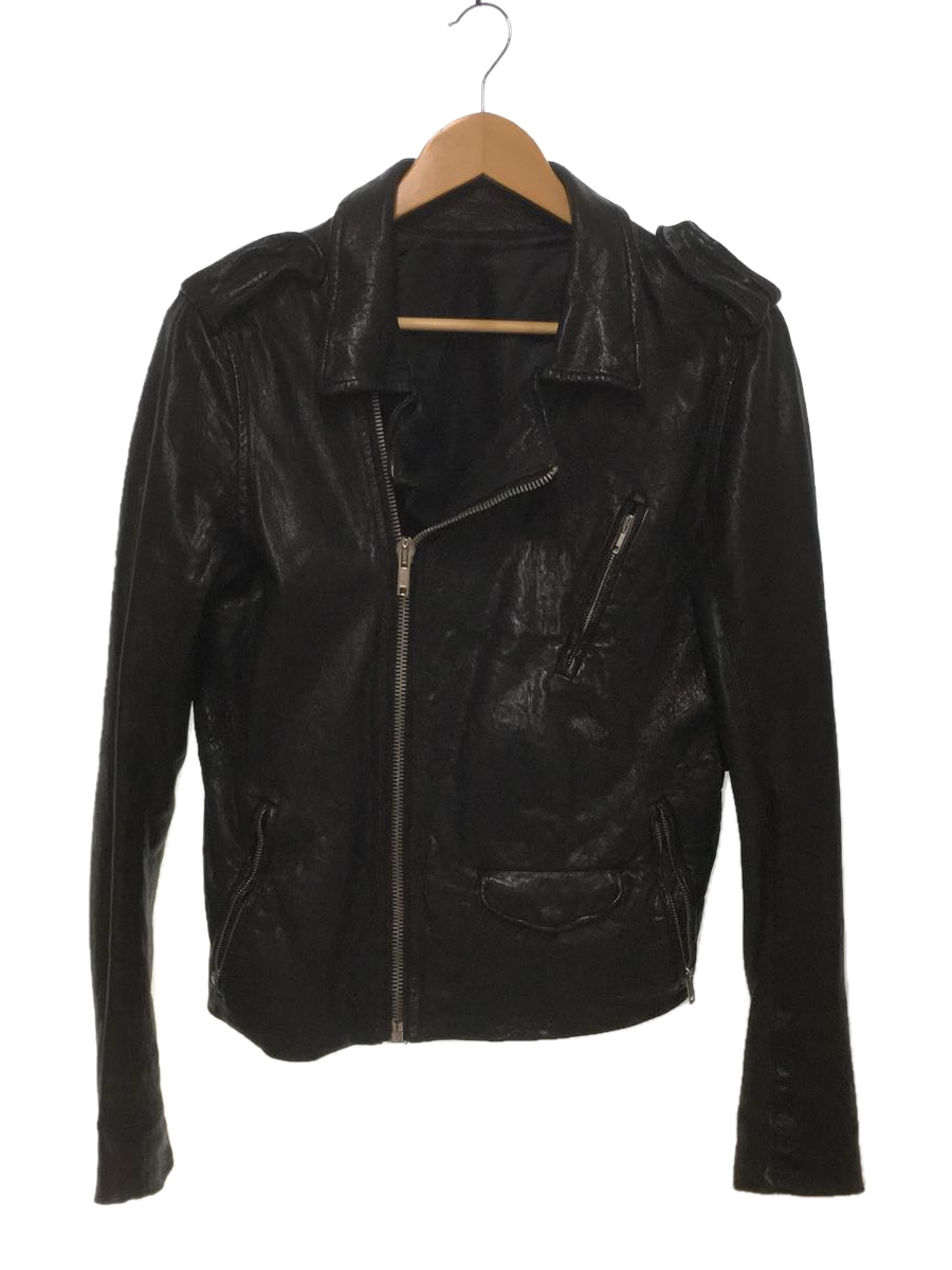 Used Rick Owens Double Rider Jacket/Xs/Leather/Black Men