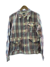 【中古】Engineered Garments◆ジャケット/S/コットン/WHT/チェック【メンズウェア】