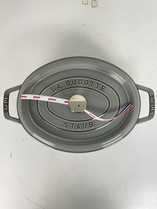 楽天市場】【中古】Staub◇ココット オーバル/27cm/3.2L/鍋/グレー 
