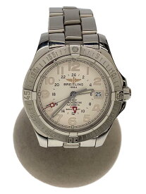 【中古】BREITLING◆自動巻腕時計/アナログ/ステンレス/IVO/SLV/A32350/20240328日差-18【服飾雑貨他】