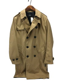 【中古】COACH◆コーチ/F33778/トレンチコート/S/コットン/ベージュ/無地【メンズウェア】