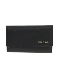 【中古】PRADA◆キーケース/フリース/ブラック/メンズ/2M005/6連【服飾雑貨他】