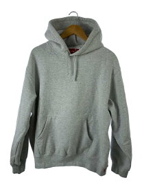 【中古】Supreme◆22AW/Satin Applique Hooded Sweatshirt/M/コットン/GRY/紐に汚れ//【メンズウェア】