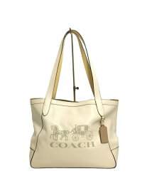 【中古】COACH◆ホースアンドキャリッジトート/トートバッグ/レザー/CRM/C4063【バッグ】