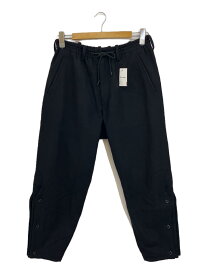 【中古】yohji yamamoto POUR HOMME◆15AW/ウール縮絨サイドボタンテーパードパンツ/1/ウール/ブラック/無地/HY-P99-160【メンズウェア】