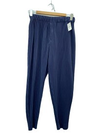 【中古】HOMME PLISSE ISSEY MIYAKE◆ストレートパンツ/1/ポリエステル/BLU/HP41JF109【メンズウェア】