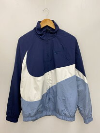 【中古】NIKE◆ナイキ/AR3133-451/19SS/HBR STMT WOVEN JACKET/ナイロンジャケット/M/ネイビー【メンズウェア】