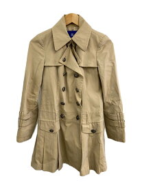 【中古】BURBERRY BLUE LABEL◆トレンチコート/36/コットン/BEG/無地/FR518-220-40//【レディースウェア】