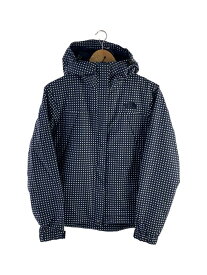 【中古】THE NORTH FACE◆NOVELTY SCOOP JACKET_ノベルティースクープジャケット/L/ナイロン/NVY/総柄【レディースウェア】