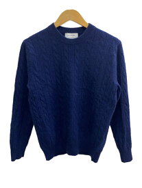 【中古】UNITED ARROWS green label relaxing◆セーター(厚手)/L/カシミア/BLU/無地/3113-105-0142【レディースウェア】