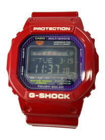 【中古】CASIO◆ソーラー腕時計・G-SHOCK/デジタル/RED【服飾雑貨他】