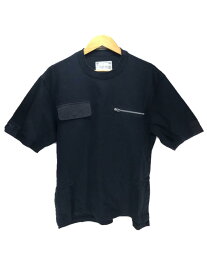 【中古】sacai◆Cotton Jersey T-Shirt/Tシャツ/2/コットン/NVY/21-02516M【メンズウェア】