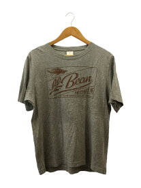 【中古】L.L.Bean◆Tシャツ/L/コットン/GRY/プリント/90s/ビックロゴTシャツ【メンズウェア】