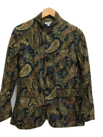 【中古】Engineered Garments◆PAISLEY BAKER JACKET/シャツジャケット/XS/コットン/カーキ/ペイズリー柄【メンズウェア】