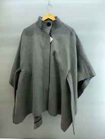 【中古】SNIDEL◆スタンドカラーポンチョコート/コート/one/ポリエステル/GRY/SWFC225145【レディースウェア】