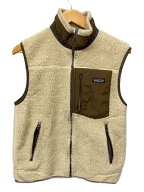 【中古】patagonia◆フリースベスト/S/ポリエステル/BEG/23046F9【メンズウェア】