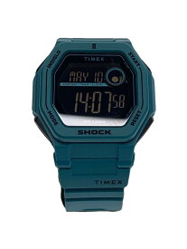 【中古】TIMEX◆クォーツ腕時計/Command Encounter/デジタル/ラバー/BLK/GRN/TW2V59900【服飾雑貨他】