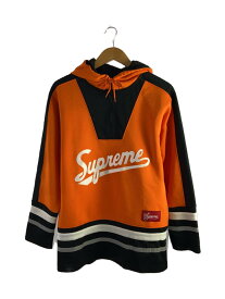 【中古】Supreme◆16AW/Reflective Hooded Hockey Top/パーカー/M/ポリエステル/オレンジ【メンズウェア】