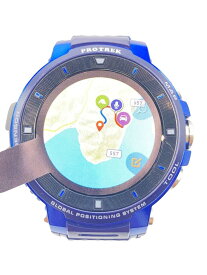 【中古】CASIO◆Smart Outdoor Watch PRO TREK Smart WSD-F30-BU [ブルー]/--/ラバー【服飾雑貨他】
