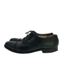 【中古】CROCKETT&amp;JONES◆シューズ/UK7/BLK/レザー//【シューズ】