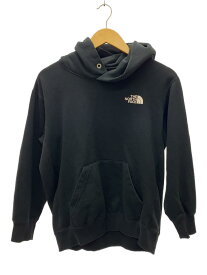 【中古】THE NORTH FACE◆BACK SQUARE LOGO HOODIE_バック スクエア ロゴ フーディ/S/コットン/BLK【メンズウェア】