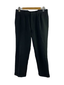 【中古】HEUGN◆TROUSER011/ボトム/3/ウール/BLK/011【メンズウェア】