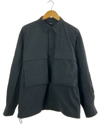 【中古】BEAMS◆長袖シャツ/M/ナイロン/BLK/11-11-0869-803【メンズウェア】