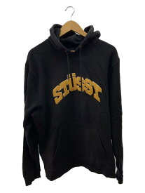 【中古】STUSSY◆パーカー/L/コットン/BLK/118336【メンズウェア】