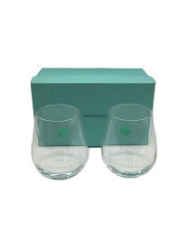 【中古】TIFFANY&Co.◆グラス/2点セット/CLR/ロゴ【キッチン用品】