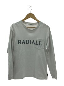 【中古】RADIALL◆20AW/ロゴ/長袖Tシャツ/S/コットン/グレー【メンズウェア】