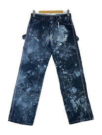 【中古】DICKIES◆ボトム/後染め/32/BLU/総柄【メンズウェア】